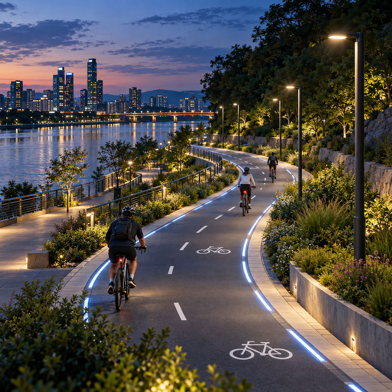 Bicycle Lane and Cycle Track Lighting